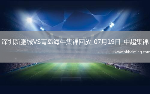 中超第17輪深圳新鵬城vs青島海牛進球