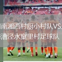湖南湘西村廚小村隊VS上海漕涇水窠里村足球隊